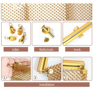 Buy cheap Installation System Metal Coil Mesh Ceiling Drapery from wholesalers