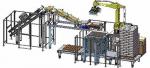 Buy cheap Chemical Box Stacking Machine Automatic Robot Palletizer from wholesalers