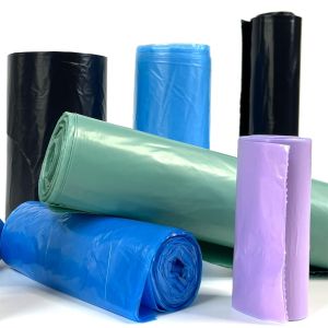 Buy cheap Custom Order Offset Printing Plastic Flat Trash Bag Without Drawstring Can Liner from wholesalers