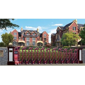 Bodun Automatic Retractable Gate Stainless Steel Telescopic Folding Security