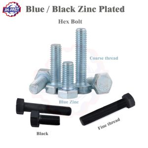 Buy cheap OEM/ODM Hex Head Bolts with Galvanized/HDG/Black/Blue Zinc Plated Finish and M8 M10 M12 Threads from wholesalers
