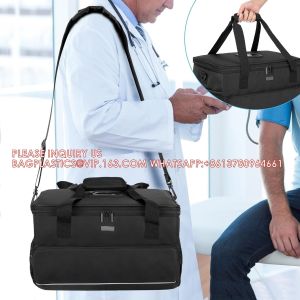 Large Insulated Medical Bag With Adjustable Dividers, Easy Clean Trauma Bag,