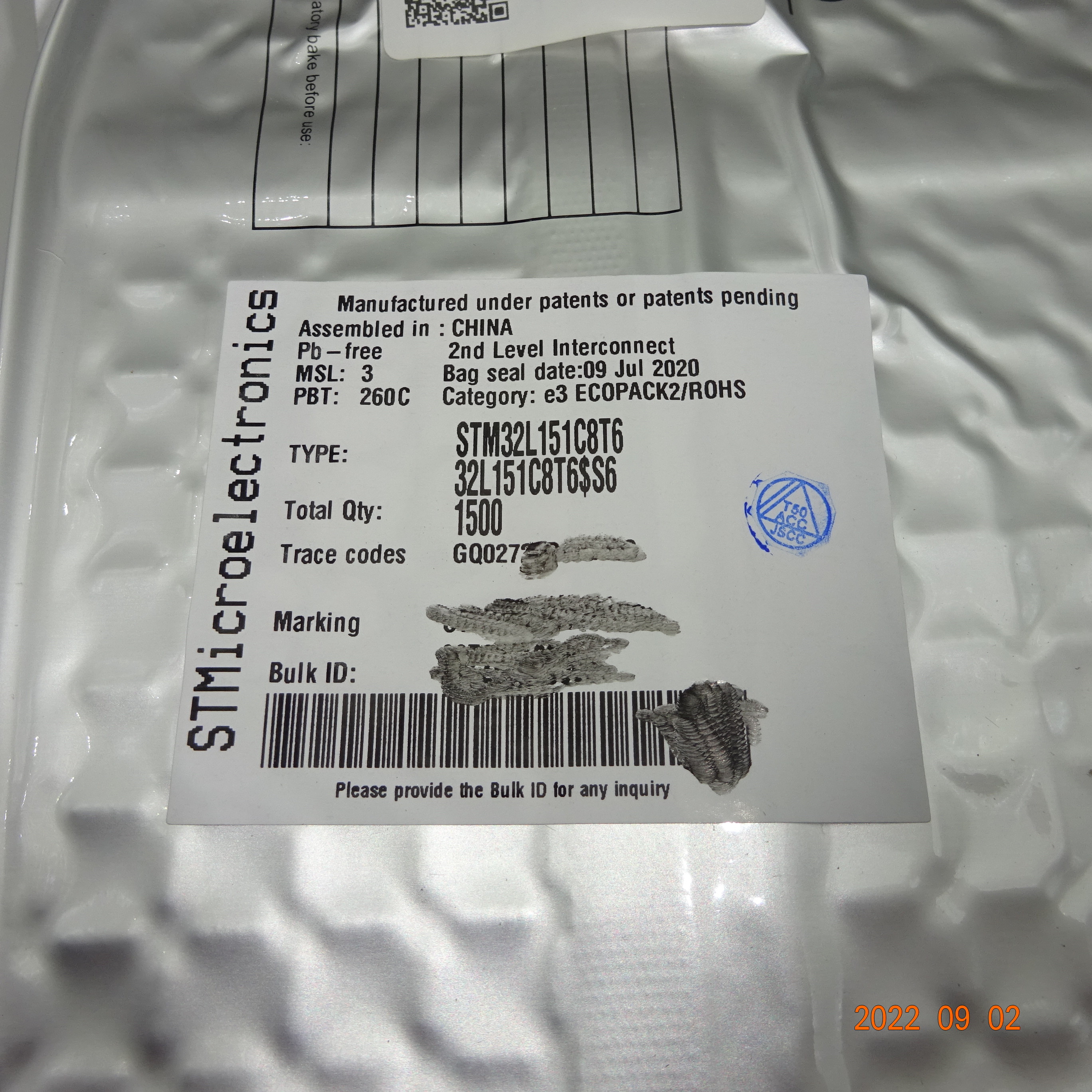 Quality Electronic Componants STM32L151C8T6 New and Original Integrated circuit IC for sale Buy cheap Electronic Componants STM32L151C8T6 New and Original Integrated circuit IC product