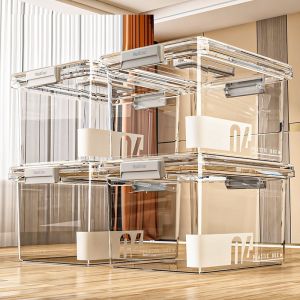 Buy cheap Pack Latching Lid Large Clear Plastic Storage Bins With Lids, Quart,  Latch - Stackable Container Boxes For Home, Bathroom, And Office Organization from wholesalers