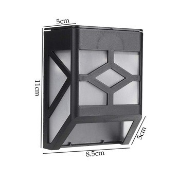 Quality Yard Garden Solar Wall Mounted Motion Sensor Light , Solar LED Fence Post Lights for sale