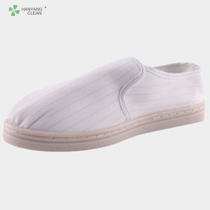 Buy cheap Autolavable sterilized cleanroom reusable Anti static ESD sterile pvc bottom canvas shoes from wholesalers