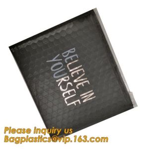 Slider padded grip seal Black matt bags, air bubble bag with slider zipper, anti