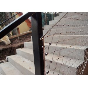 Buy cheap Balustrade Infill Cable 80x80mm Ferrule Rope Mesh For Staircase from wholesalers