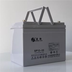 Long-lasting Sacred Sun SP12-33 12V33Ah Battery for Alarm Systems and Energy