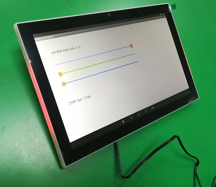 Buy cheap With green,red,blue LED IPS panel android 10 inch poe tablet pc for office meeting room from wholesalers