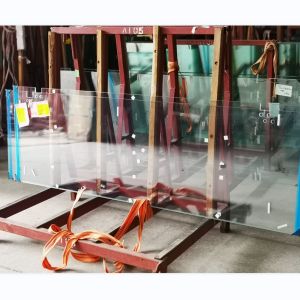 Buy cheap Customized Flat Curved Laminated Shower Tempered Glass Smooth Surface from wholesalers