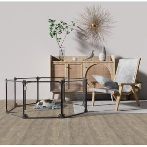 Buy cheap Removable Foldable Clear Puppy Metal Fencing For Pets Playing from wholesalers