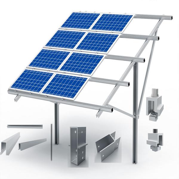 Quality Anodized AL6005-T5 Aluminum Extrusion Profiles Solar Panel Bracket for sale