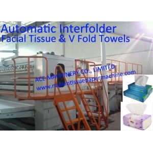 Rubber Embossing Full Automatic Facial Tissue Machine With Auto Transfer