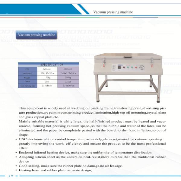 Quality 60" Vacuum Hot Pressing Album Making Machine CE Certificate All In One for sale