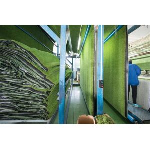 35mm Artificial Grass Plastic Brushing Machine Processing 21000 Density