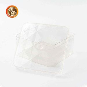 Buy cheap 600ml 810ml Customize Packing Boxes Transparent Rectangular PET Food Box from wholesalers