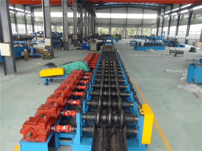 Buy cheap Three Waves Guardrail Roll Forming Machine with Conveyor Table Hydraulic Decoiler from wholesalers