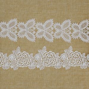 Buy cheap Cluny Flower 7cm Polyester Embroidery Lace Trim from wholesalers