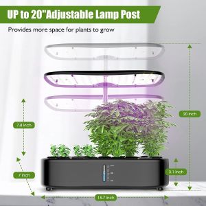 Buy cheap 24W Hydroponics Small Garden Herbs Growing System 12 pods Leaf Green Plants Smart Garden Seedling 3.8L from wholesalers