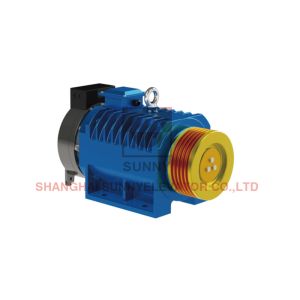 Buy cheap Elevator Lift Component Gearless Traction Machine With 160mm / 180mm Sheave Diam from wholesalers
