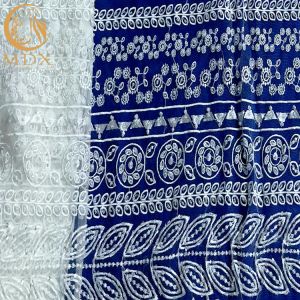 Buy cheap High End Exclusive White Bridal Tulle Lace Fabric Handmade Embroidery from wholesalers