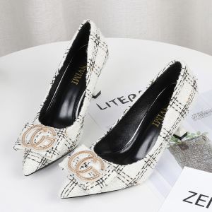 Buy cheap ZM033 201-1 Spring And Summer 2020 New Solid Color Metal Buckle Pointed Stiletto Sexy Single Shoes Elegant Wedding Shoes from wholesalers