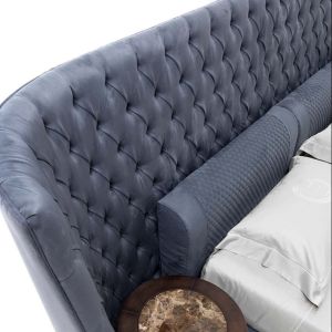 Buy cheap 2.2m King Size Fabric Bed 3.46m Modern Bedroom Furniture Sets 59.0in from wholesalers