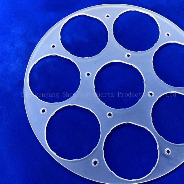 Quality Custom Quartz Frosted Accessories Semiconductor High Temperature Resistance High Purity for sale