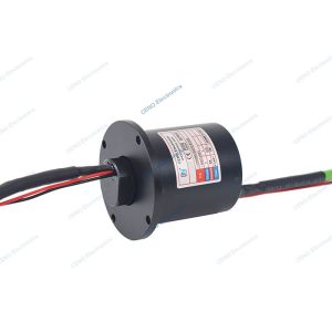Buy cheap Solid Gigabit IP40 Ethernet Slip Ring With Flange Electrical Power Swivel from wholesalers