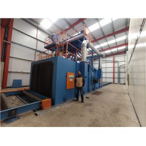 Roller Conveyor 350kg/min Automated Blasting Systems Castings Parts Cleaning