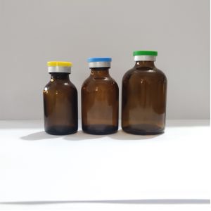 20ml -100ml Amber Moulded Glass Vial For Antibiotics injection glass vial