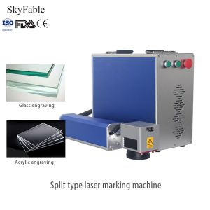 Buy cheap 30W High Speed Split Fiber Laser Marking Machine For Metal Space Saving from wholesalers
