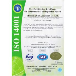 Hoolong Car Accessory Co., Ltd. Certifications