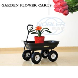 Buy cheap Green Potted Garden Trolley Cart Inflatable Wheel Easy And Easy from wholesalers