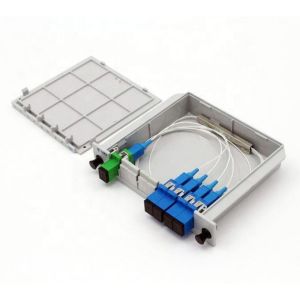 FTTH 1x12 PLC Splitter Optical Fiber With SC / APC Connector FTTH Cassette