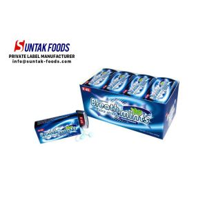 Buy cheap Hard Sugar Free Refreshing Peppermint Oval Shaped Compressed Candy from wholesalers