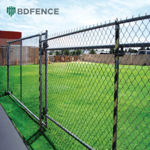 Buy cheap Commercial 2m Height Black Chain Wire Fence With Gates Included from wholesalers