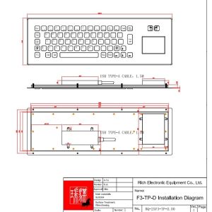 Buy cheap KIOSK IP65/IK07 Industrial PC Keyboard Stainless Steel With TouchPad waterproof dustproof Front Panel Mounted -40℃ from wholesalers