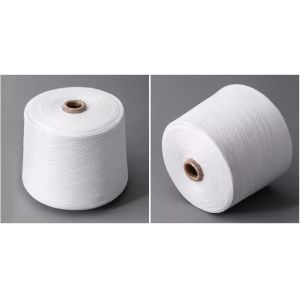 Raw White Poly poly core yarn 50S/2 With OEKO TEX Certificate