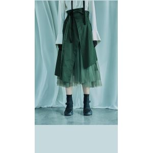 Buy cheap Polyester Two Layers Mesh Women Pleated Skirt With Stitches product