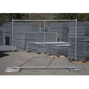 Buy cheap 8'x12' temporary chain link fence panels diameter wire 11.5ga chain link mesh 2