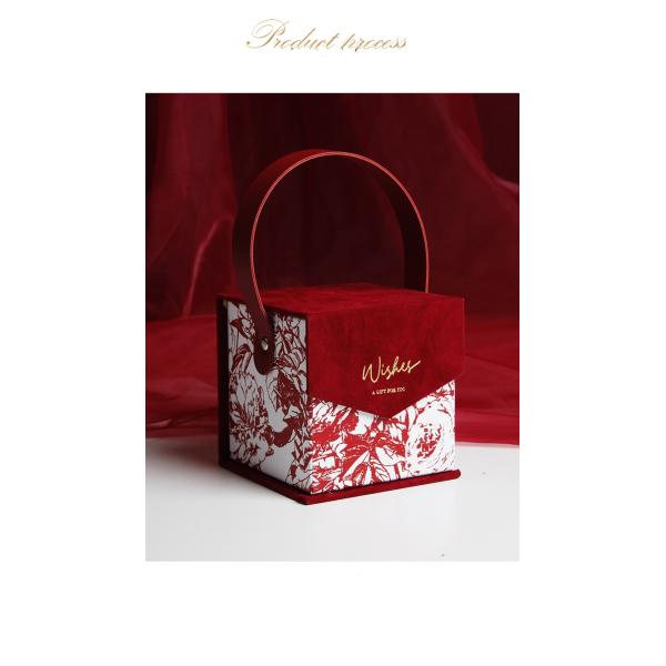 Magnetic Cube Rigid Packaging Box Multifunctional With EPE Foam