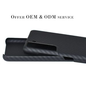 Buy cheap Samsung S21 Half Cover Aramid Fiber Phone Case Carbon Case from wholesalers