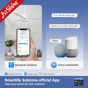 Buy cheap 3 Plywood Dimming Modern LED Ceiling Fan 52 Inch Three Speeds from wholesalers