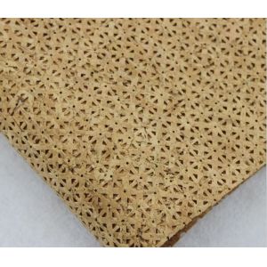 Whosale Price 1.4m Width Hollow Cork Fabric style by Yard in Nature Color for