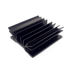 Buy cheap Heat Sink Standard Extrusion Profiles With Anodizing Black Surface Treatment from wholesalers