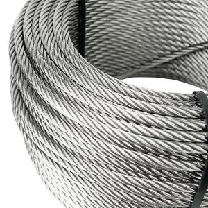 Buy cheap Non-coated 250FT Wire Rope Cable For Railing 7x7 7x19 1/8