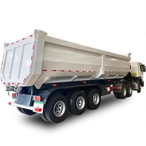 Tread 1840mm U-Shape Rear Tipper Dump Semi Trailer with Hydraulic Cylinder 3