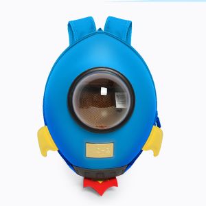 Buy cheap Supercute 3D Cartoon Backpack Customized Rocket Shape Small Kids Backpack from wholesalers